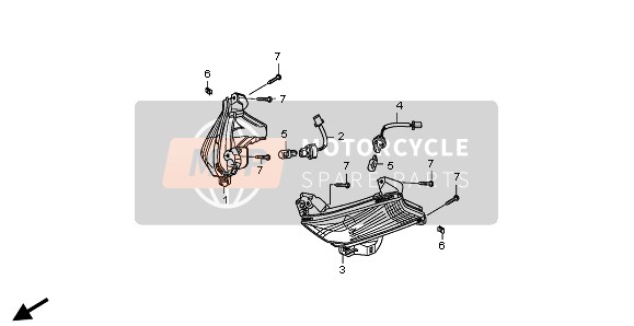 Honda FJS400A 2011 Indicateur pour un 2011 Honda FJS400A